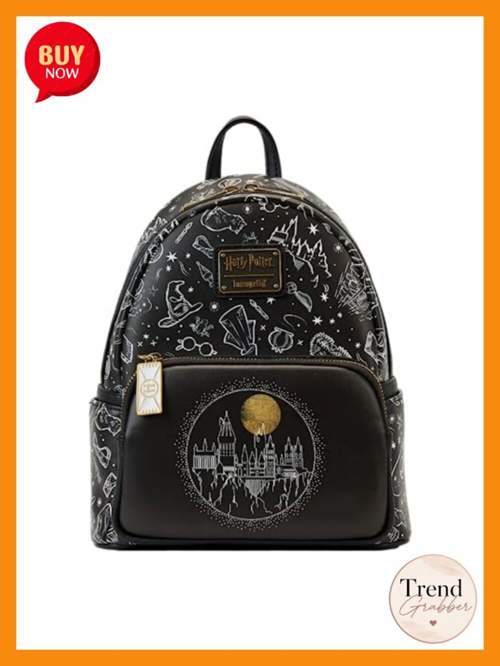 Harry Potter Loungefly Double Strap Shoulder Bag Purse Faux Leather